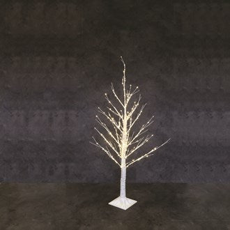 LED White Lights Birch Tree 4ft