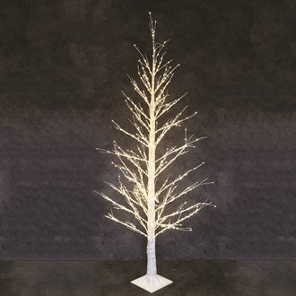 LED White Lights Birch Tree 6ft