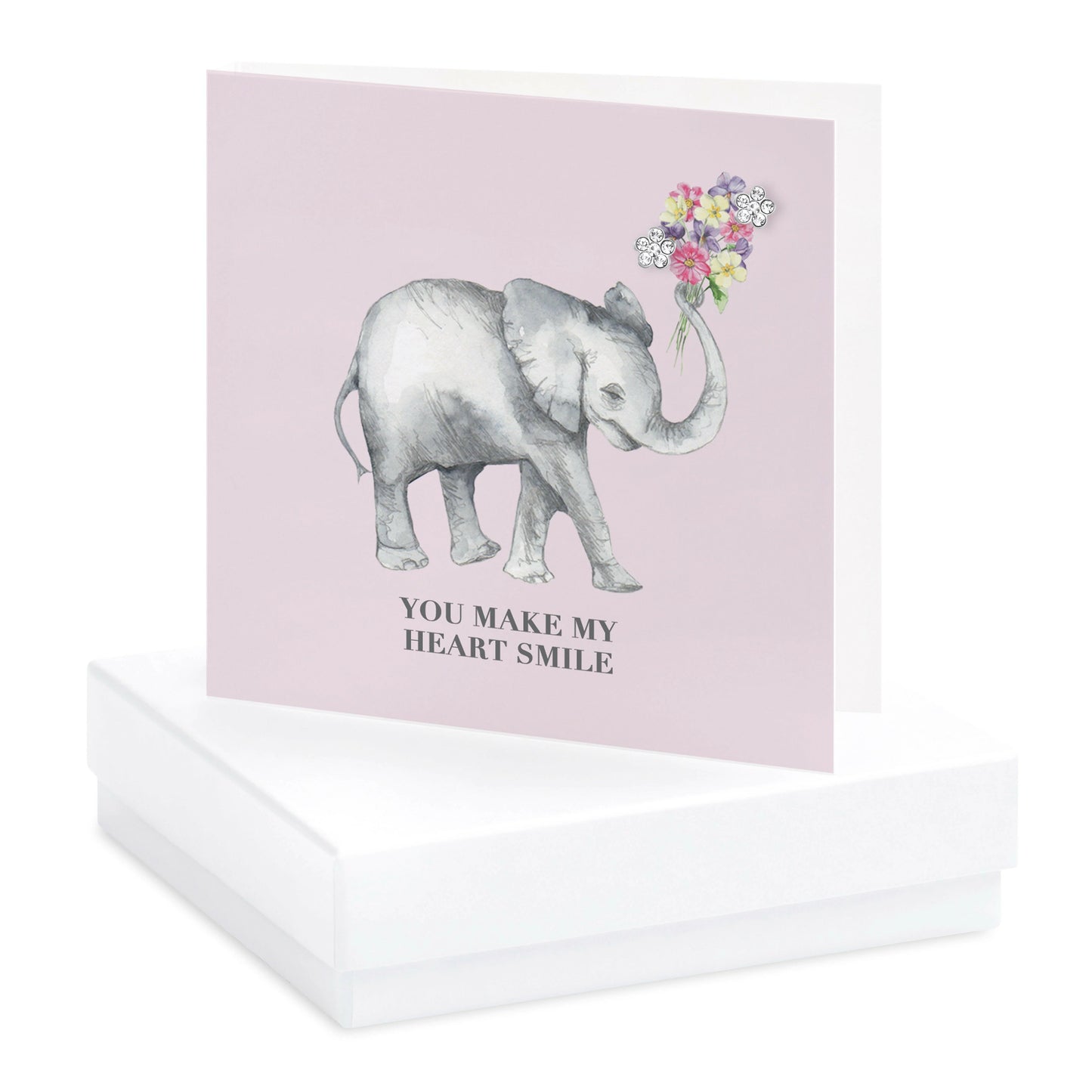 You Make My Heart Smile - Sterling Silver Earring Card