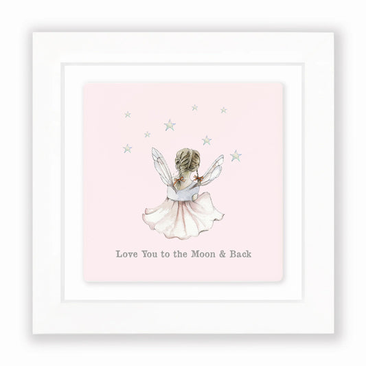 Love You To The Moon & Back - Framed Ceramic Tile