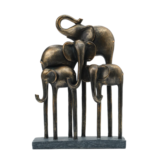 Family of Elephants Sculpture