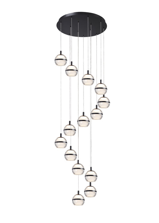 Bladon 14 Light Spiral Pendant