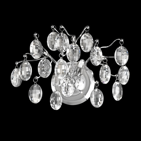 Windsor Chrome & Crystal Double Wall Light 