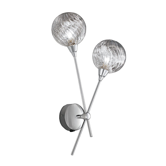 Dalton Double Chrome Wall Light 