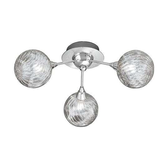 Dalton 3 Light Chrome Flush