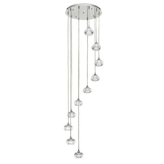 Townend 10 Light Round Spiral Pendant