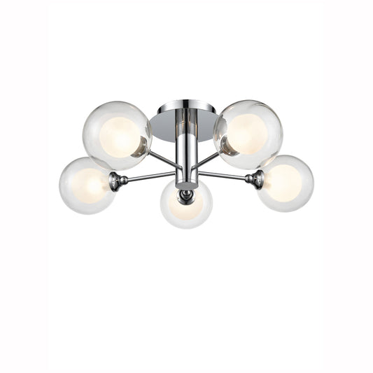 Saville 5 Light Semi-Flush