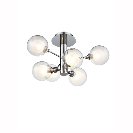 Saville 6 Light Semi-Flush