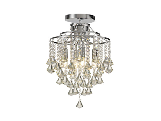 Liberty 4 Light Crystal Semi-Flush