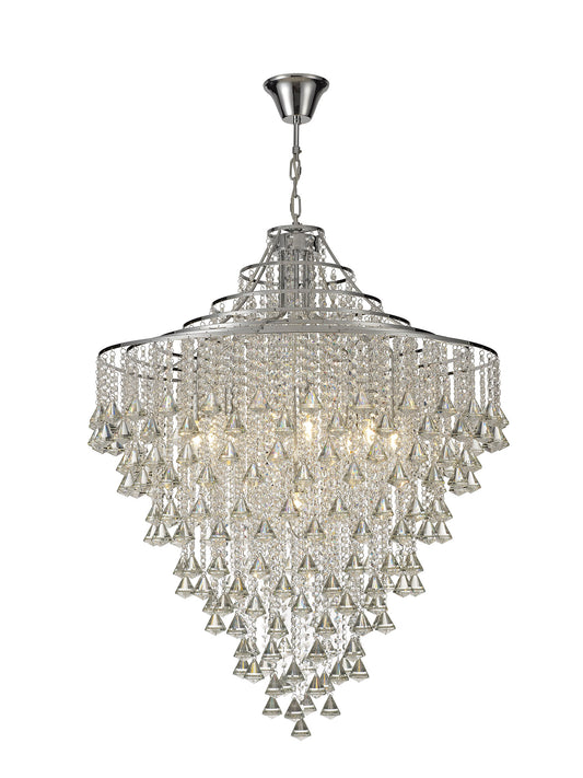 Liberty 9 Light Wide Crystal Pendant