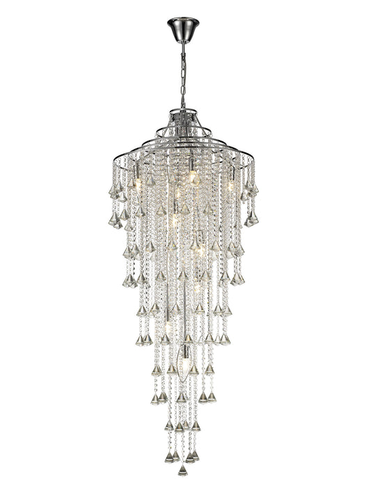 Liberty 9 Light Tall Crystal Pendant