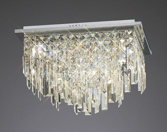 Millias 6 Light Square Semi-Flush